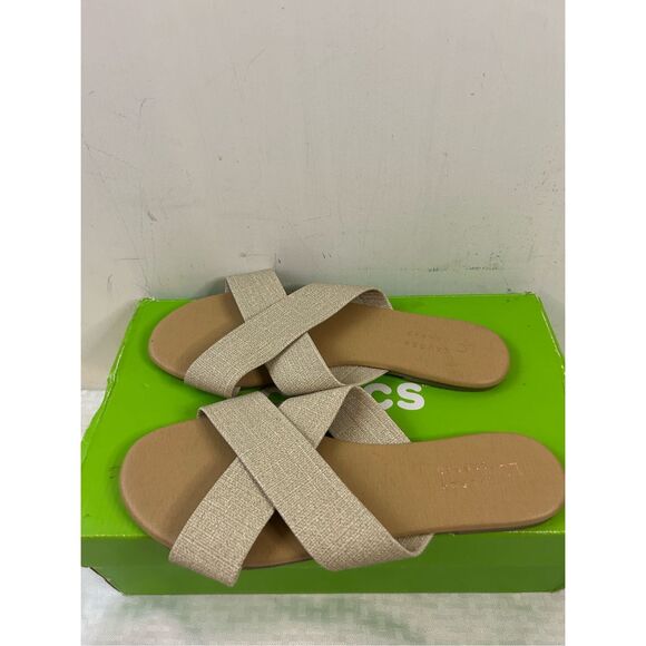 LC Lauren Conrad sandals size 9 beige - Picture 1 of 7